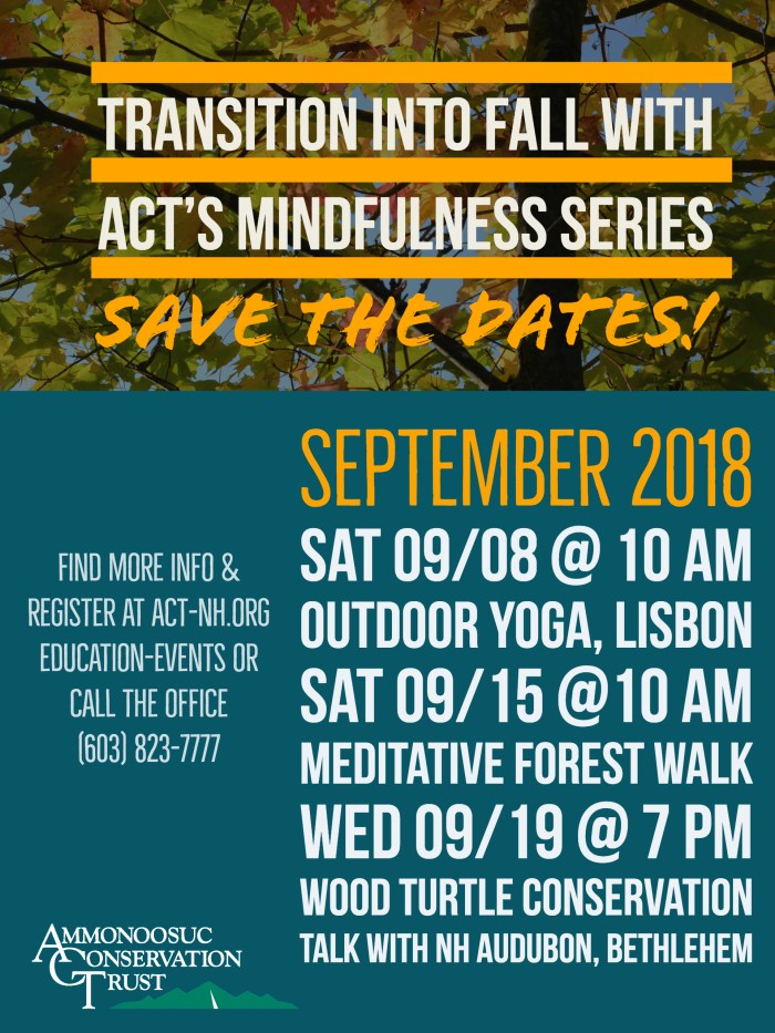 2018 Fall Dates Flyer